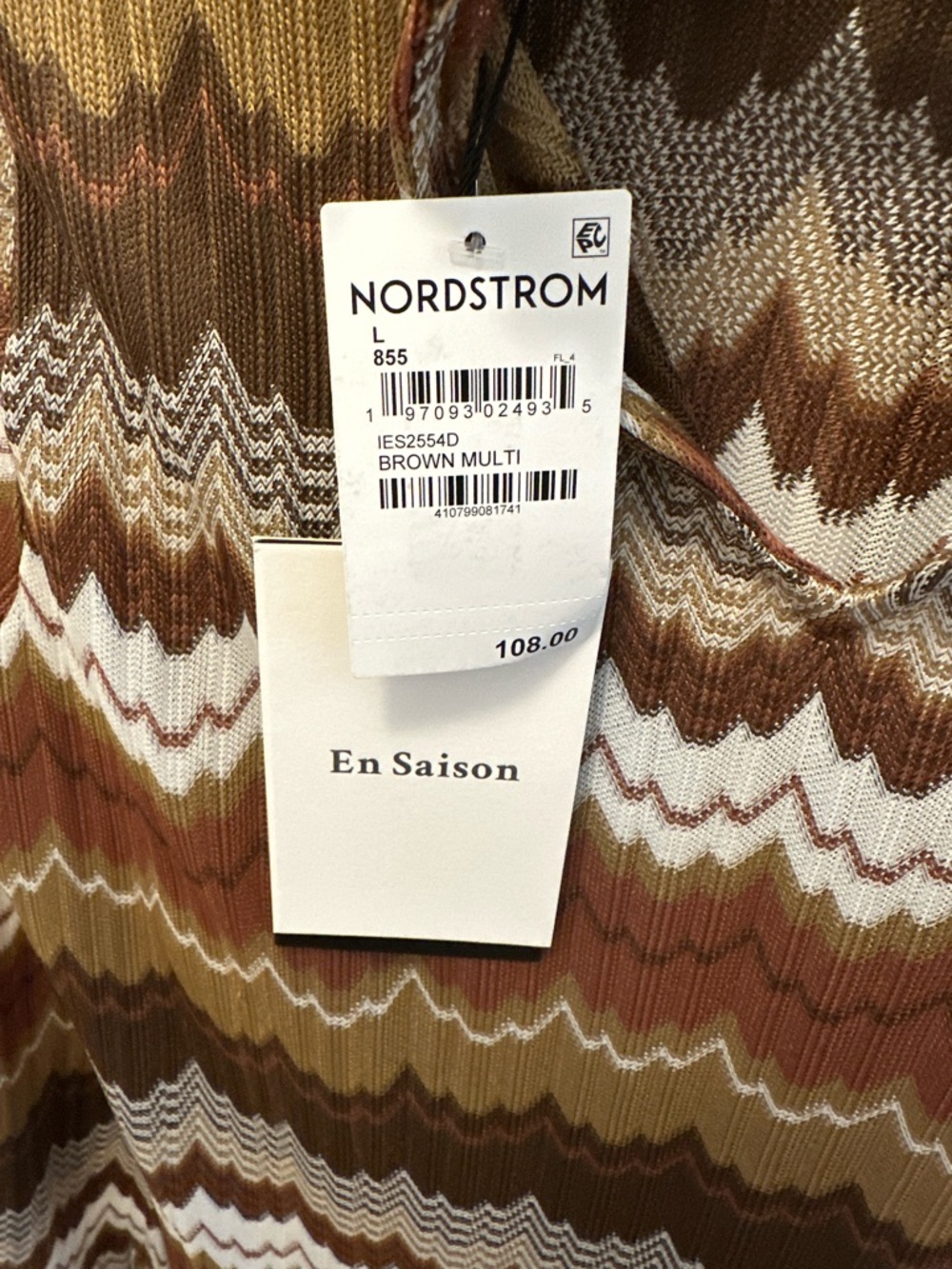 En Saison Wavy Stripe Sweater Dress - Picture 6 of 8